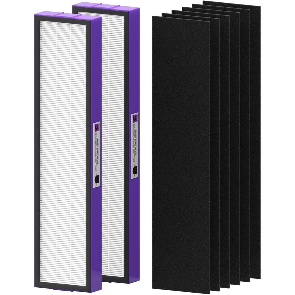 FLT5250PT True‎ HEPA Filter C Compatible Germ Guardian 2-Pack + 6 Carbon